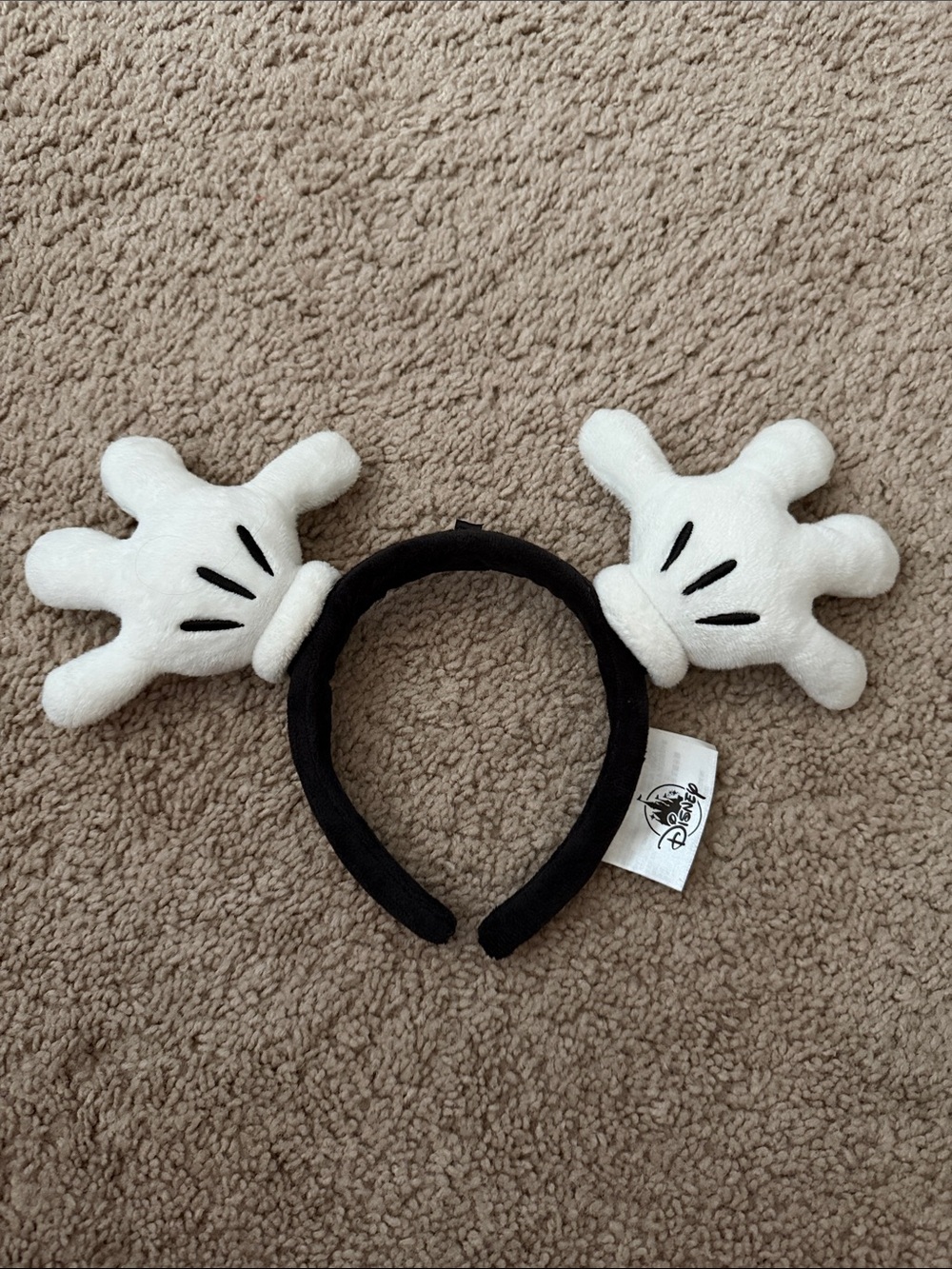 Disney Parks Plush Mickey Mouse Glove Headband